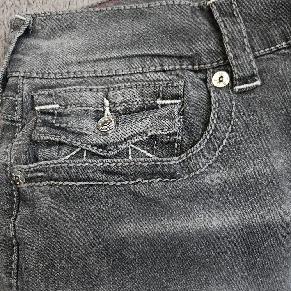 True Religion Ricky Relaxed Straight Gray Mens Jeans Sz 36x34‎ NWOT